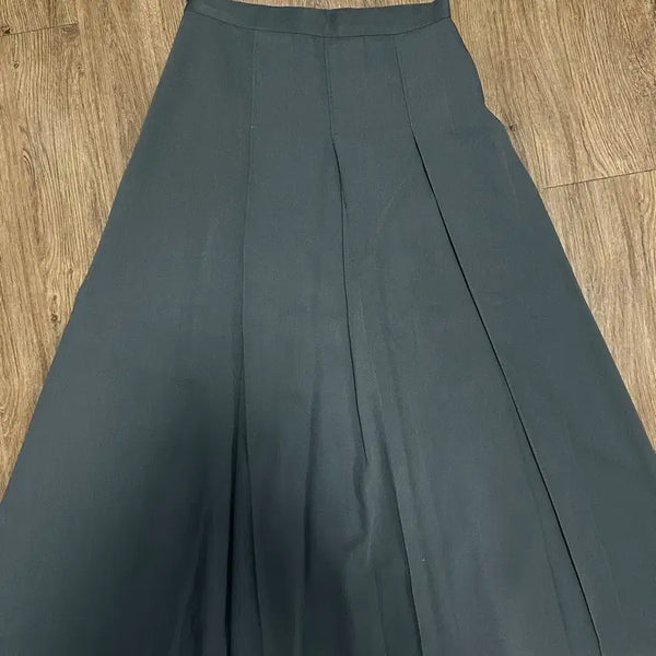 [BUNJANG] Pleated Skirt Khaki Small / 플리츠 스커트 카키 s