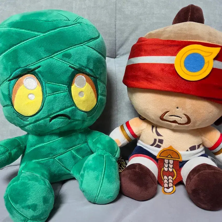 [BUNJANG] League of Legends Amumu & Lee Sin 30cm Plush Toy Set / 리그오브레전드 아무무 및 리신 인형(30cm)