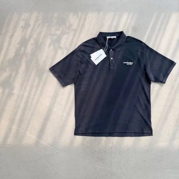 [BUNJANG] Acne Studios Washed Logo Polo Shirt / 아크네 스튜디오 워싱 로고 폴로