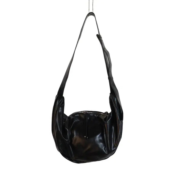 [BUNJANG] DRAW FIT Eco-Leather Body Bag Cross Bag Black / DRAW FIT 드로우핏 에코가죽 바디백 크로스백 블랙