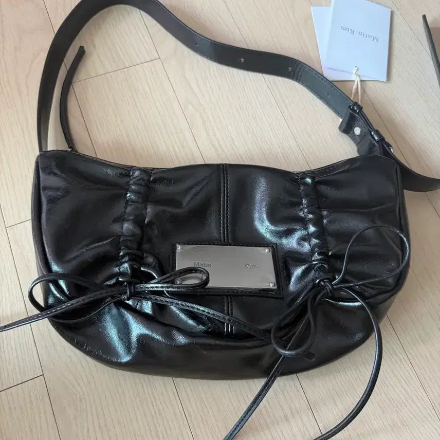 [BUNJANG] Matinkim Shirring Ribbon Round Bag Black / 마뗑킴 셔링백 리본백 새상품