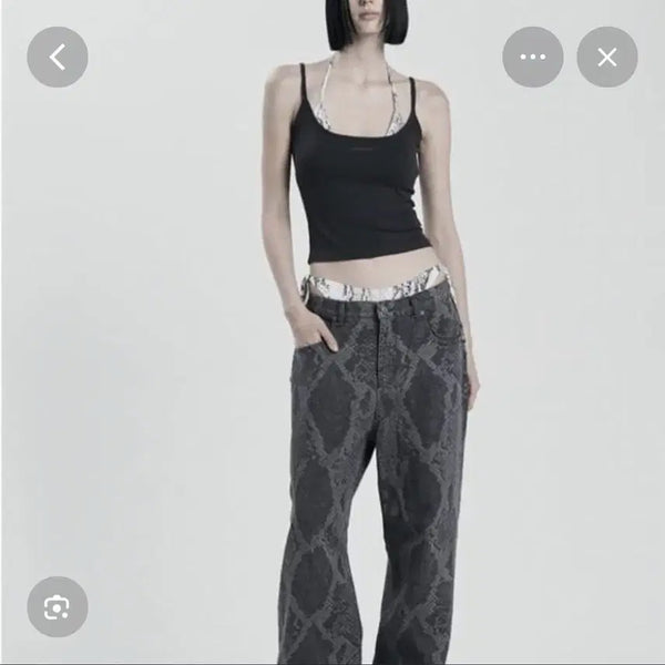 [BUNJANG] ODDODOR Kai Python Pants / 오도어 카이 파이톤 팬츠