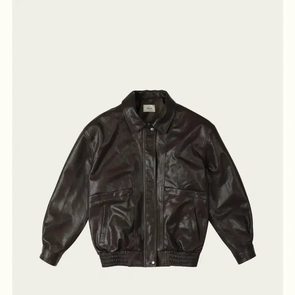 [BUNJANG] Carmen Leather Jacket - Brown / 리본빛 카르멘 자켓 Carmen Leather Jacket - Brown