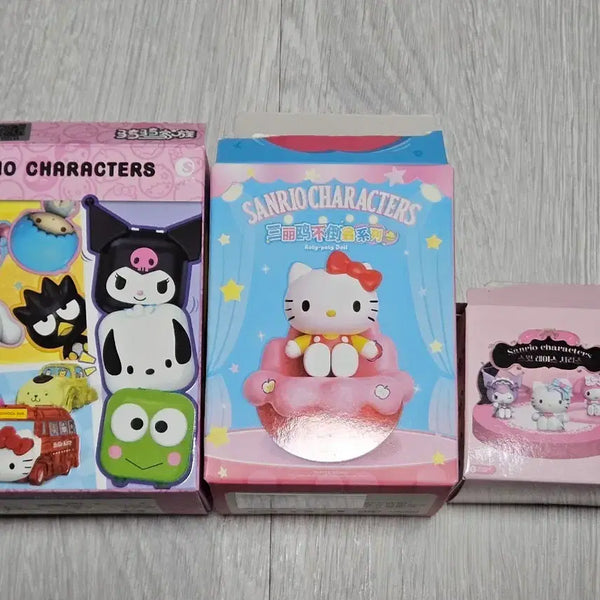 [BUNJANG] Sanrio My Melody Figure Set (3 Types, Bundle Set, Sealed) / 최종가격, 내부미개봉)산리오 정품 피규어 3종 일괄 마이멜로디