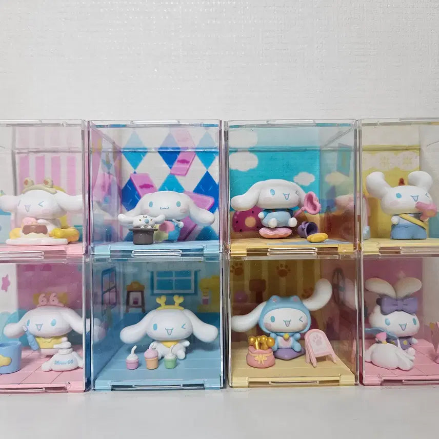 [BUNJANG] Sanrio Cinnamoroll Weekend Plan Figure 8-Piece Bundle Set / 산리오 시나모롤  위캔드 플랜 피규어 8P세트 일괄