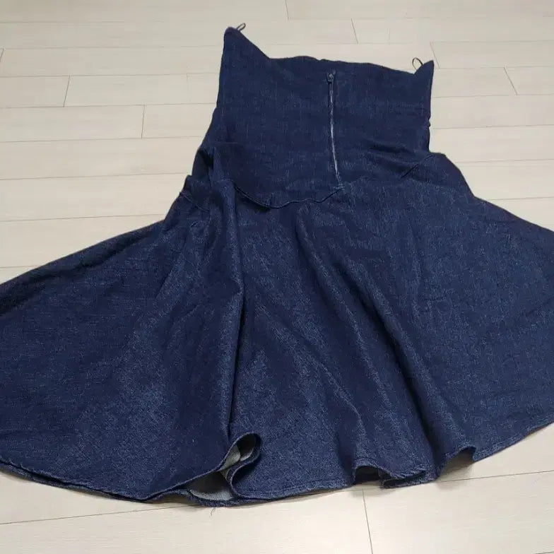[BUNJANG] ZARA Denim Bustier Dress L / ZARA 데님 뷔스티에 원피스 L