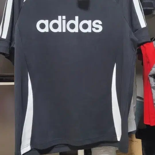 [BUNJANG] Adidas Short Sleeve Polo Shirt Black White / 아디다스 숏 반팔 카라티 블랙 화이트