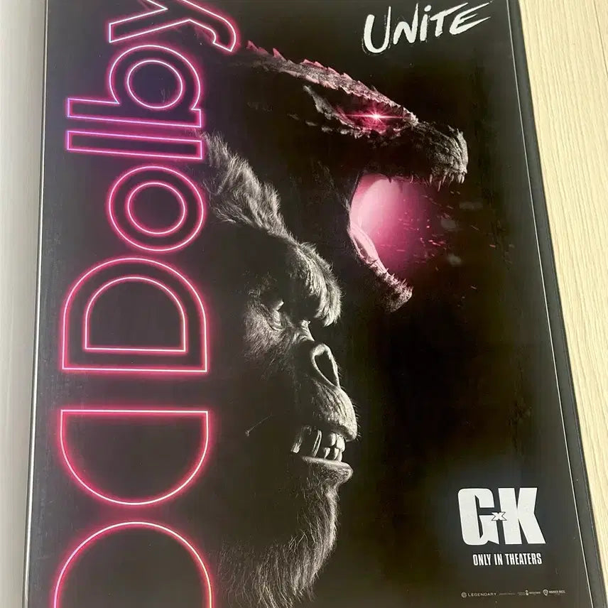 [BUNJANG] Godzilla vs. Kong Dolby Cinema Exclusive Poster (A3) / [초희귀한정판]영화 고질라 콩 돌비 포스터(A3) 돌비시네마 포스터