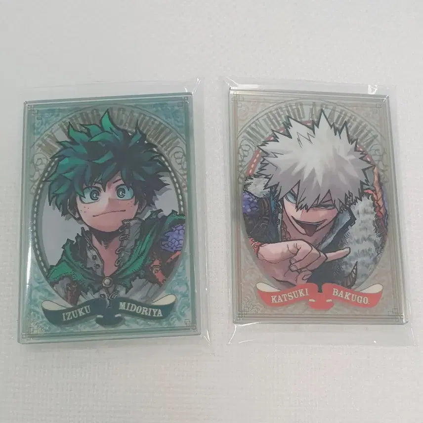 [BUNJANG] My Hero Academia Jump Exhibition Original Drawing Acrylic Mirror Card Bundle (Izuku Midoriya, Katsuki Bakugo) / 히로아카 점페 원화전 팝미러풍 아크릴 미러 카드 일괄 미도리야 바쿠고