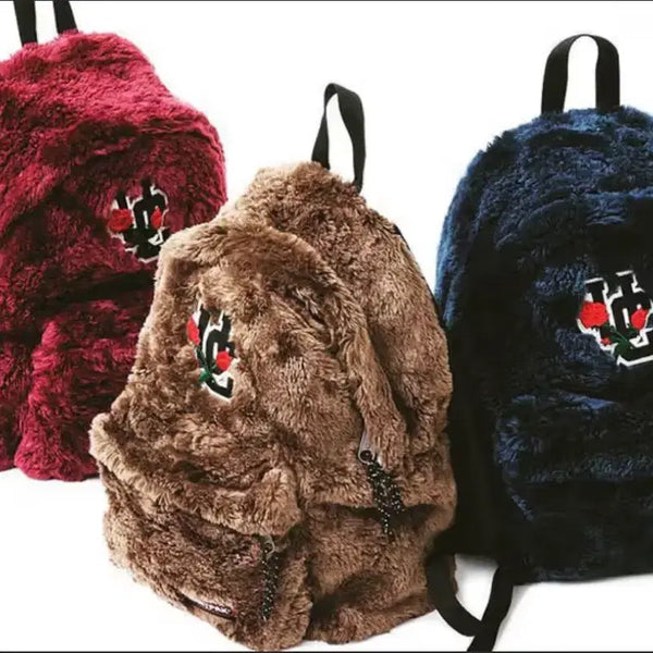 [BUNJANG] Undercover x Eastpak 18F/W Fur Fleece Backpack Brown / 언더커버 X 이스트팩 18F/W 퍼 플리스 백팩  브라운