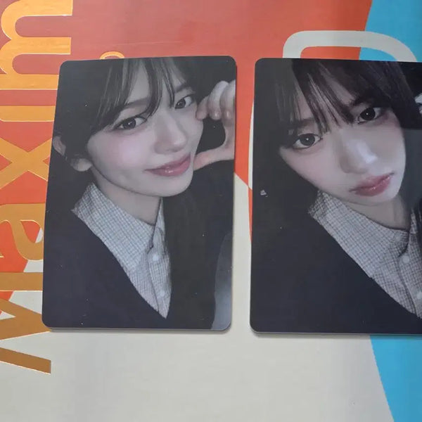 [BUNJANG] IVE An Yu Jin Maxim Photocard Set (2 Types) / 안유진 포카 2종 세트 맥심
