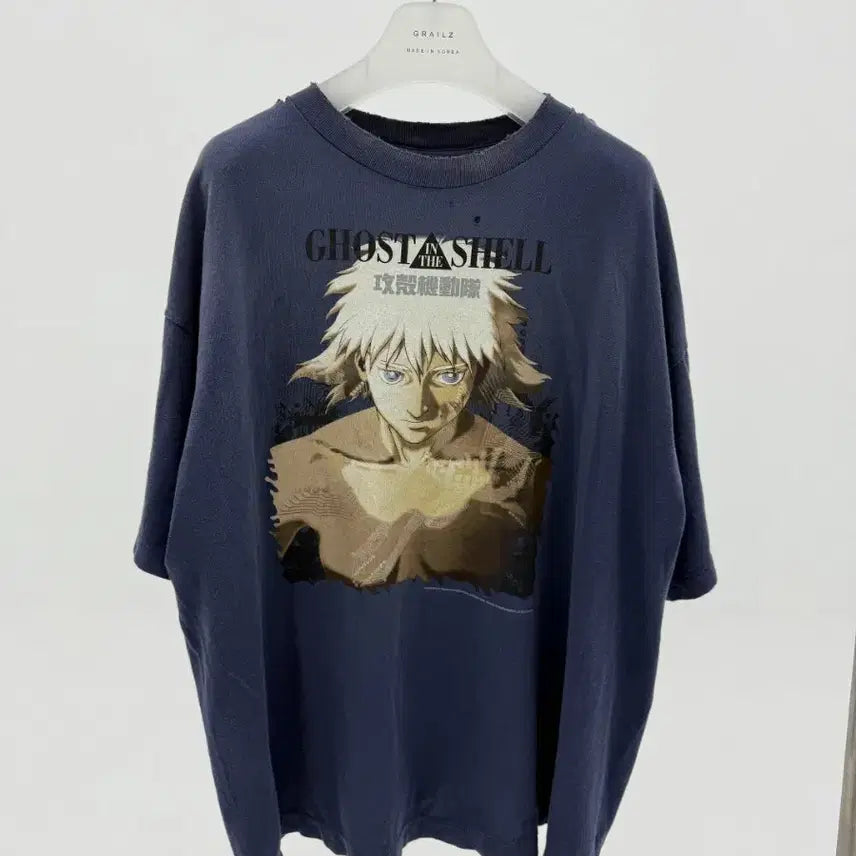 [BUNJANG] Saint Michael x Ghost in the Shell Graphic T-Shirt / 세인트 미카엘 X 공각기동대 반팔티