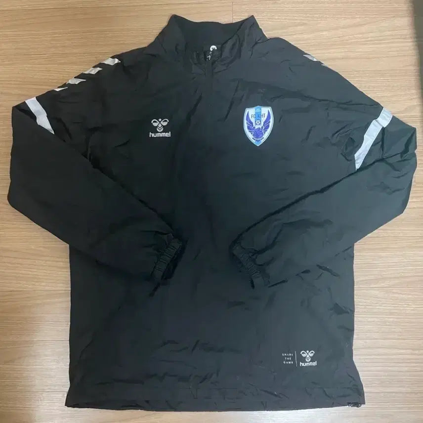 [BUNJANG] KHT KFA Windbreaker Half Zip Jacket / KHT일동 축구부 험멜 바람막이 반집업 L
