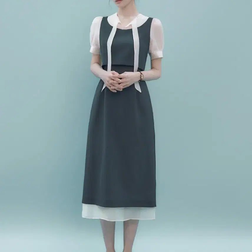 [BUNJANG] IVANAhelsinki Asla Layered Dress / 이바나헬싱키 레이어드 원피스 Asla layered dress 하객룩