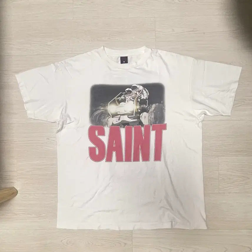 [BUNJANG] Saint Michael Freedom White T-Shirt XL / [XL] 세인트미카엘 프리덤 SAINT 화이트 티셔츠