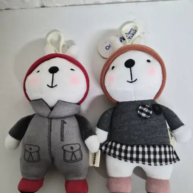 [BUNJANG] Teddy Bear Pilot Outfit Keychain Set / 테디베어 키링 파일럿 복장 세트