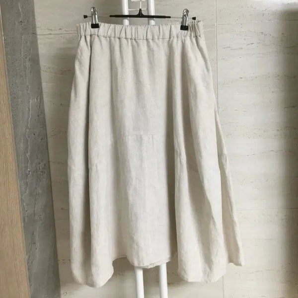 [BUNJANG] ISAE 24SS Banding Linen Skirt Size 26 / ISAE 이새 24S/S 밴딩 린넨 스커트 26