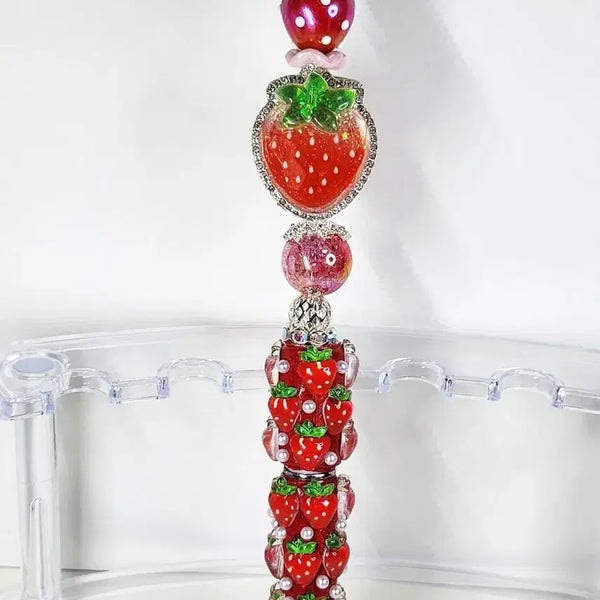 [BUNJANG] Handmade Strawberry Ballpoint Pen / 딸기 수제 볼펜