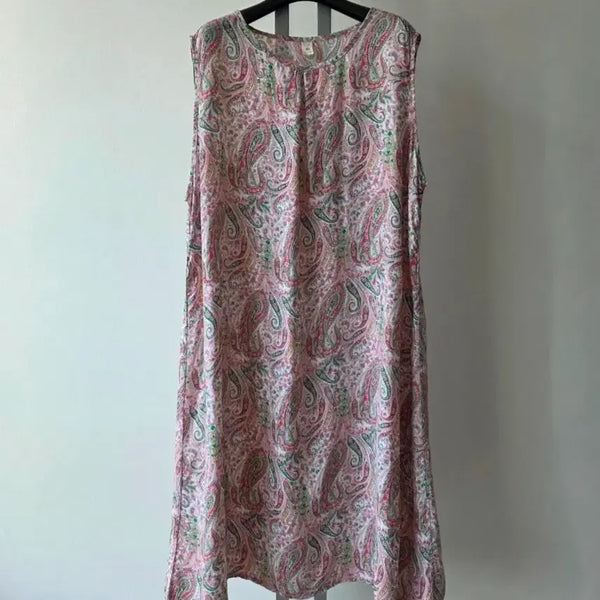 [BUNJANG] Etro Paisley Pattern Rayon Sleeveless Maxi Dress / 페이즐리 에뜨로 패턴 인견 민소매 롱원피스 구호닥스-77.99(새상급)
