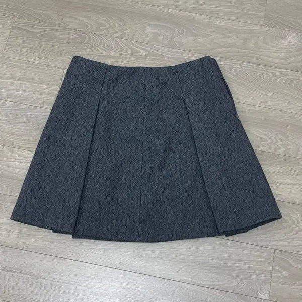 [BUNJANG] Miel Wool Skirt Dark Gray / 미엘 울스커트