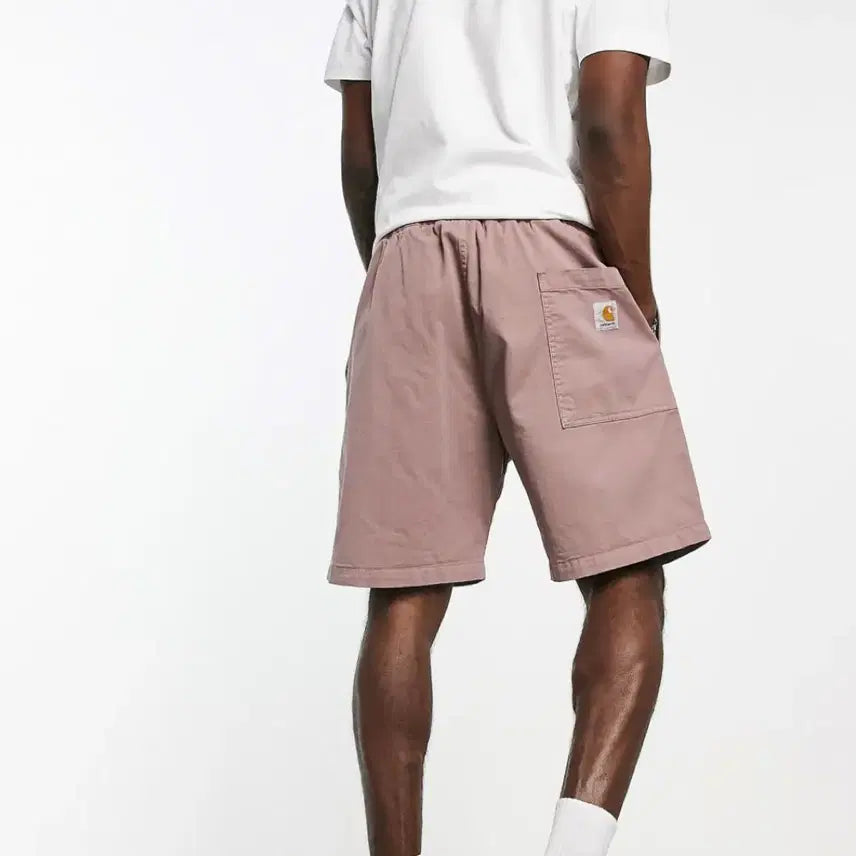 [BUNJANG] Carhartt Wip R S L T N Relaxed Fit Shorts Pink / 칼하트 로턴 릴렉스 반바지 핑크 S