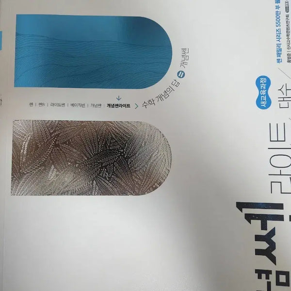 [BUNJANG] SSEN Light Algebra Concept Edition Textbook / 쎈 라이트 대수 개념편