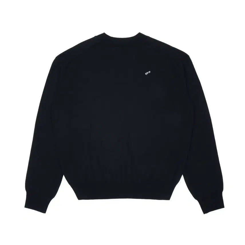 [BUNJANG] Ader Error Signature V-Neck Knit BK Tag Knit 01 / 아더에러 시그니처 v넥 니트