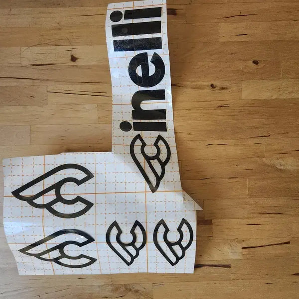 [BUNJANG] Cinelli Black Decal Sticker / 치넬리 블랙데칼