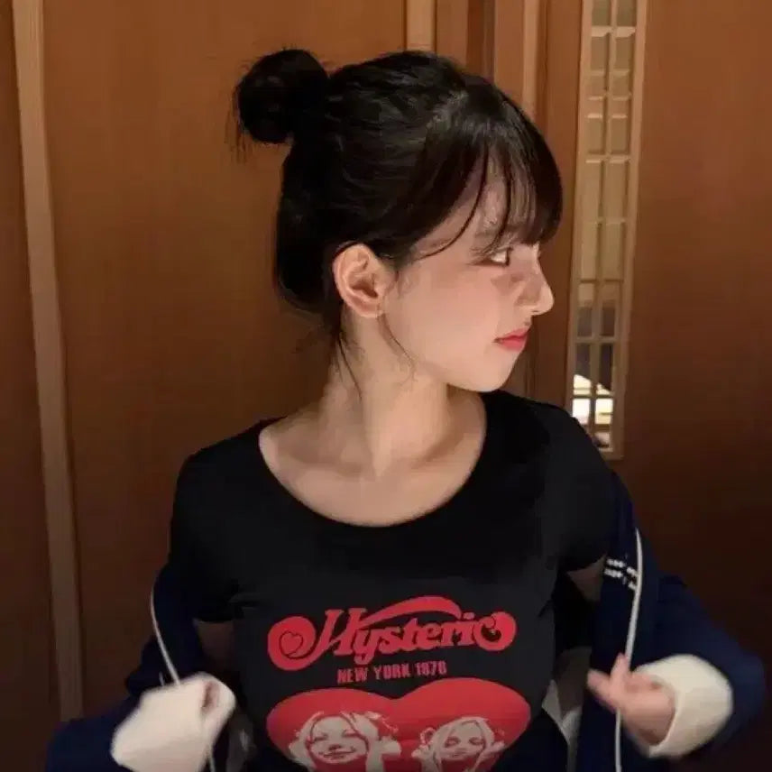 [BUNJANG] Hysteric Glamour Heart Chibi T-Shirt Joy Hysteric / 히스테릭글래머 하트 치비 티셔츠 조이히스테릭
