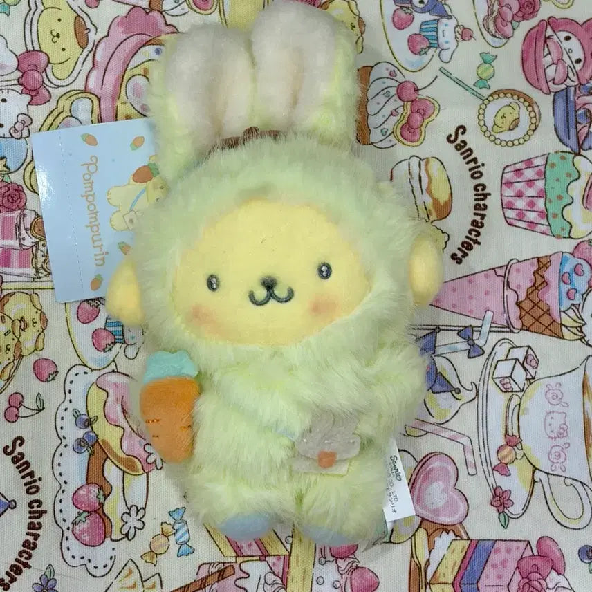 [BUNJANG] Sanrio Pompompurin Usagi Series Mascot Keyring / (정품) 토끼 우사기시리즈 폼폼푸린 마스코트 키링