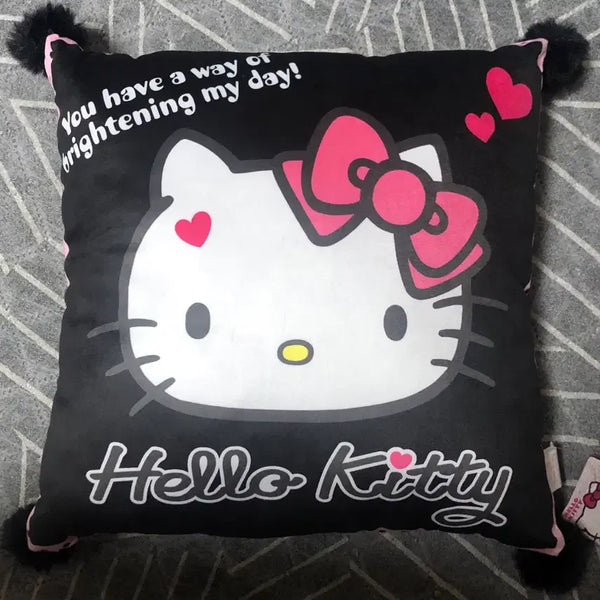 [BUNJANG] Black Hello Kitty Cushion (40x40cm) / 블랙 헬로키티 쿠션