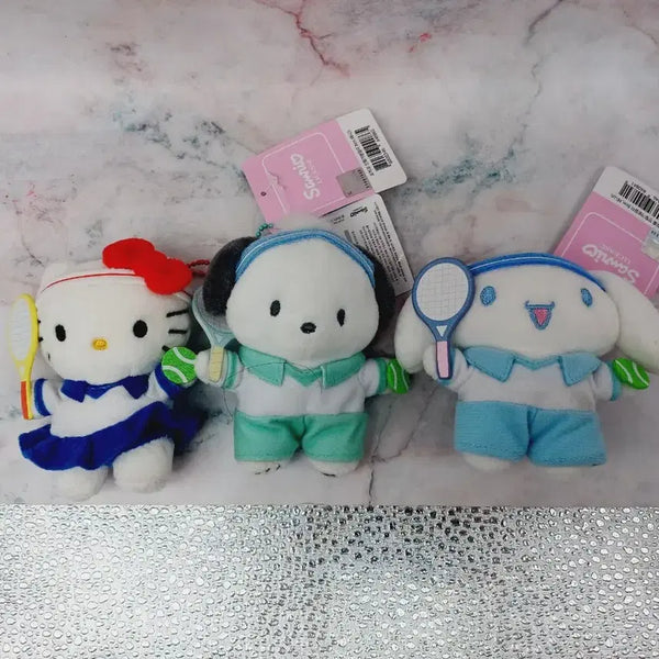 [BUNJANG] Sanrio Tennis Kitty, Pochacco, Cinnamoroll Bundle Set Keyring Dolls / 일괄) 산리오 테니스 키티 포차코 시나모롤 키링인형