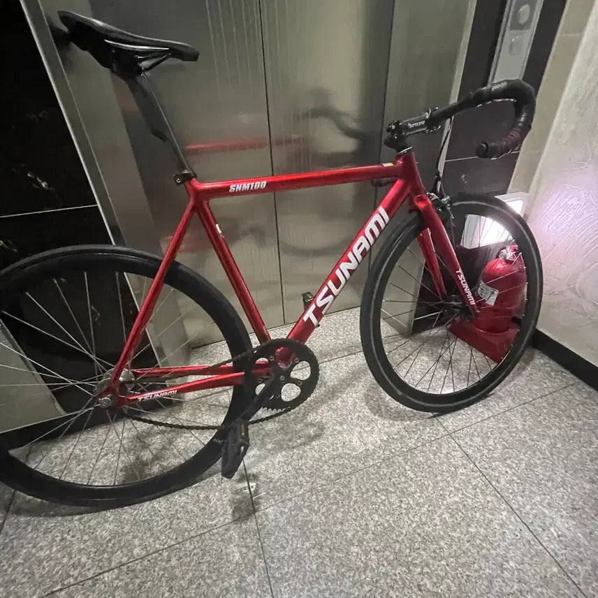 [BUNJANG] Tsunami Red Wine M Track Bicycle / 쓰나미 레드와인m 반차 판/교