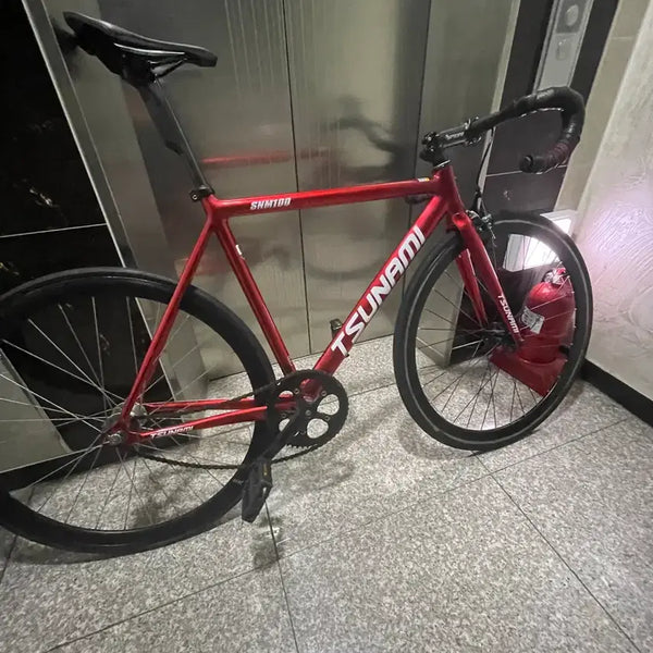 [BUNJANG] Tsunami Red Wine M Track Bicycle / 쓰나미 레드와인m 반차 판/교