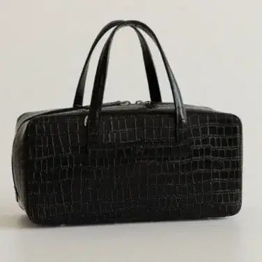 [BUNJANG] uttut Boston Bag Crocodile Black / 어텃 uttut 보스턴백 크로코 블랙