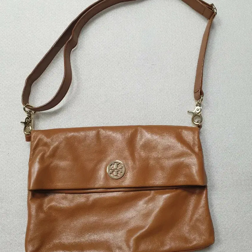 [BUNJANG] Tory Burch Leather Shoulder Bag Crossbody Bag Brown / 토리버치 레더 숄더백 크로스백 브라운