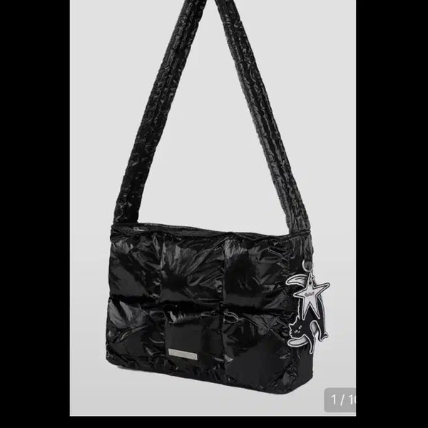 [BUNJANG] Pallet Nero Padded Bag Glossy Black / 팔렛 네로 뱃지 패디드백 글로시 블랙 팔렛가방 팔렛 패딩가방 블랙