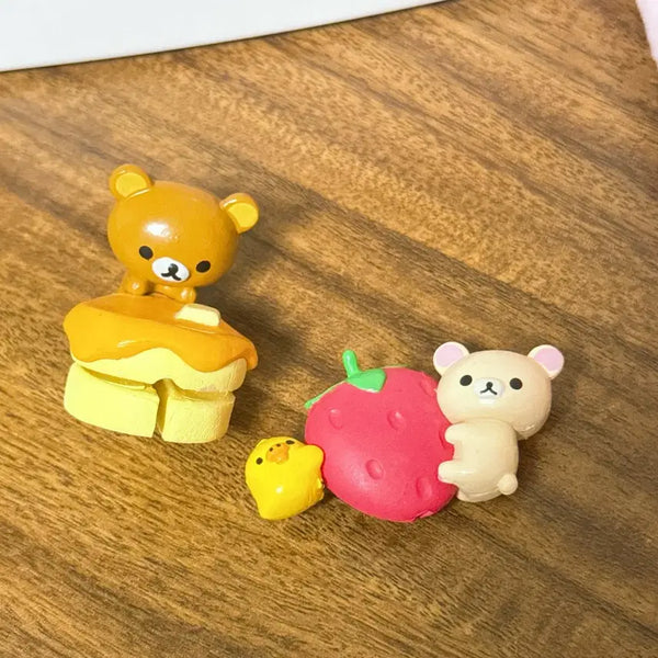 [BUNJANG] Rilakkuma and Korilakkuma Zipper Bites Bundle Set / (일괄)리락쿠마 지퍼바이트