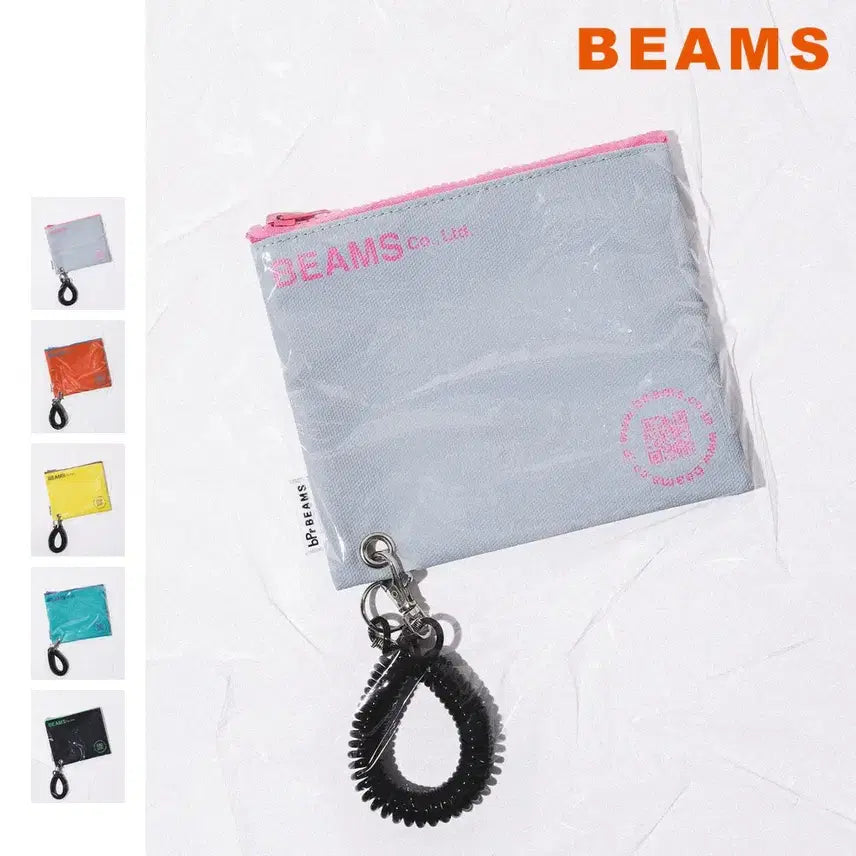[BUNJANG] BEAMS bPr Tarpaulin Logo Pouch S / 빔즈 bPr 타포린 로고 파우치 S