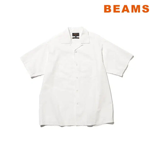 [BUNJANG] Beams Plus Peruvian Pima Cotton Open Collar Shirt / 빔즈 플러스 오픈칼라 페루비안 피마 셔츠