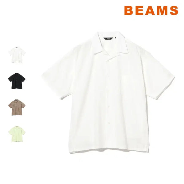 [BUNJANG] Beams Broad Open Collar Relax Fit Shirt / 빔즈 브로드 오픈칼라 릴랙스핏 셔츠