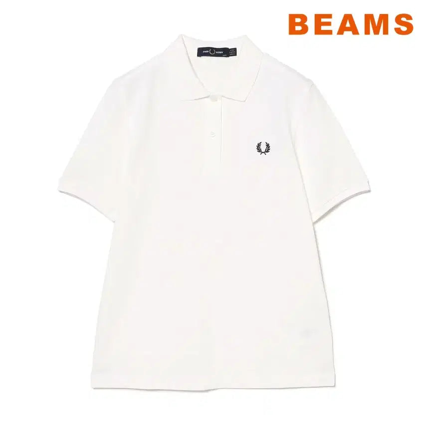 [BUNJANG] Ray BEAMS x Fred Perry Signature Collaboration Polo Shirt - White / 빔즈 레이 프레드페리 시그니처 폴로셔츠