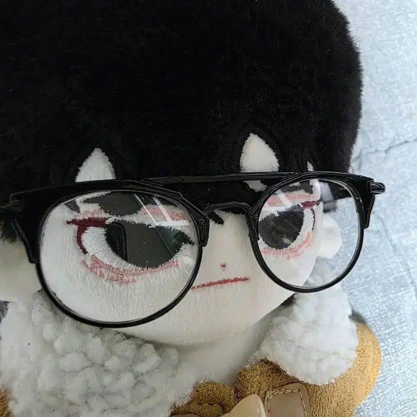 [BUNJANG] 20cm Unbranded Plush Doll Set 'Omyo' with Glasses and Outfit / 무속성 솜깅 20cm 오묘+안경+옷
