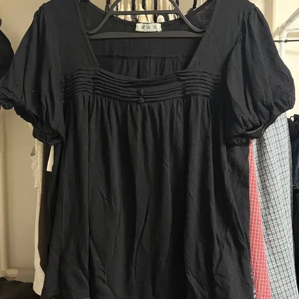 [BUNJANG] Nissy Vintage Short Sleeve Mori Girl Blouse / 닛시빈티지 반팔 모리걸 블라우스 카모메산장코코모리카메빈티지마루빈티지