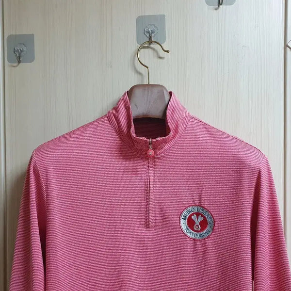 [BUNJANG] MU Golf Men's Pink Half-Zip Pullover (Size 95) / MU (골프) 95 (한국정품) 핑크 (반집업)
