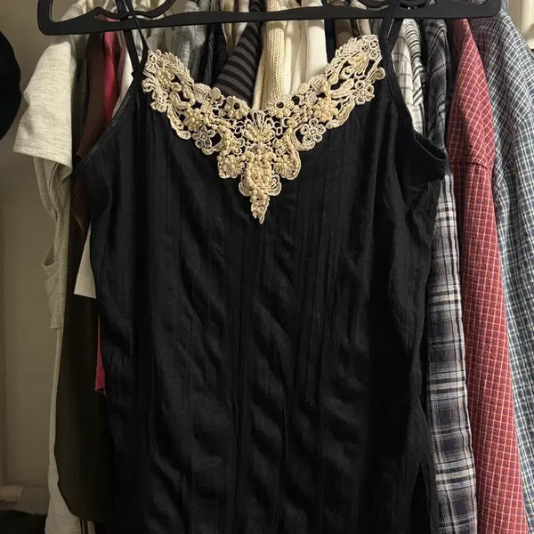 [BUNJANG] Vintage Oriental Sleeveless Top / 빈티지 오리엔탈 슬리브리스 리피빈티지와이즈걸미라이클립파우닝133큐빈