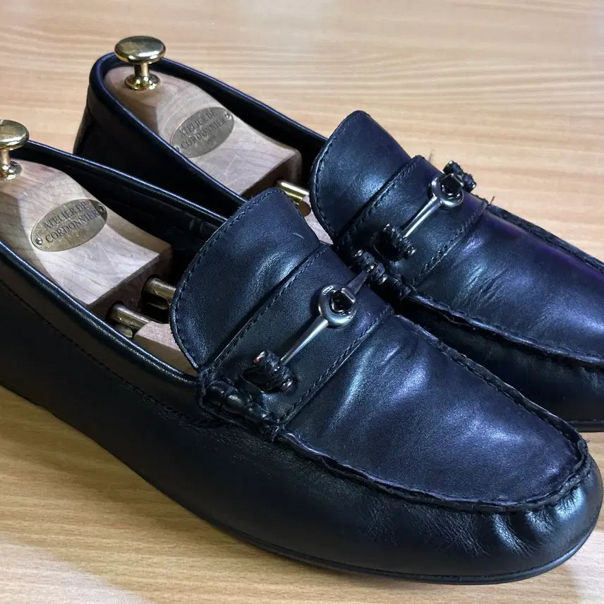 [BUNJANG] Coach Mott Driver Signature Buckle Leather Loafers Black / [정품] 코치(COACH) 모트 시그니처 버클 레더 로퍼 블랙 (260)