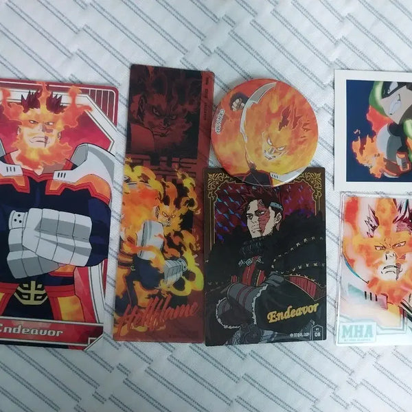 [BUNJANG] My Hero Academia Endeavor Todoroki Can Badge Acrylic Standee Set / 7월7일까지급처반값이슈) 나히아 엔데버 토도로키 엔지캔뱃지아크릴십걸 굿즈