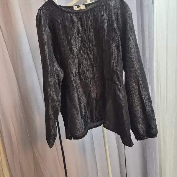 [BUNJANG] Glam Fabric Black Blouse / 글램원단 블랙 블라우스
