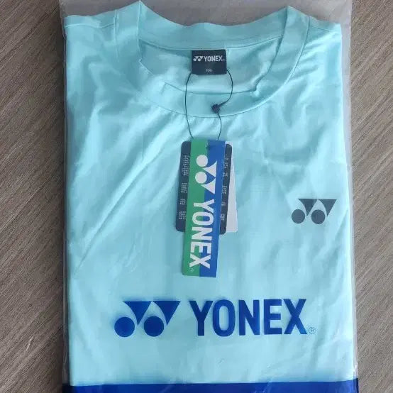 [BUNJANG] Yonex Badminton T-Shirt Sky Blue Size 100 / 요넥스배드민턴 티셔츠 이쁜 하늘색 size100